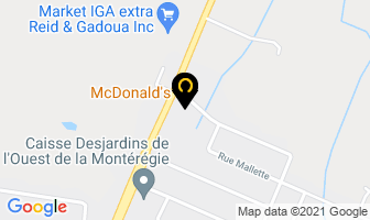 Mcdonald's in Mercier map
