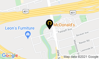 Mcdonald's in Orillia map