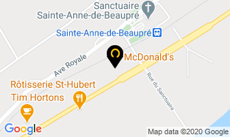 Mcdonald's in Sainte-anne-de-beaupré map