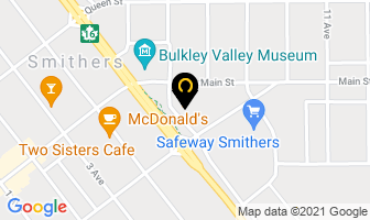 Mcdonald's in Smithers map