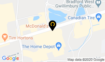 Mcdonald's in Bradford West Gwillimbury map