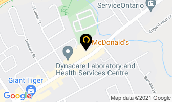 Mcdonald's in Guelph map