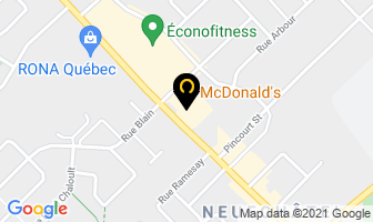 Mcdonald's in Ville de Québec map