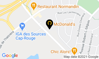 Mcdonald's in Ville de Québec map