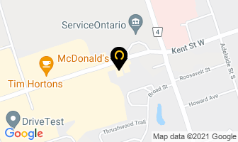 Mcdonald's in Lindsay map