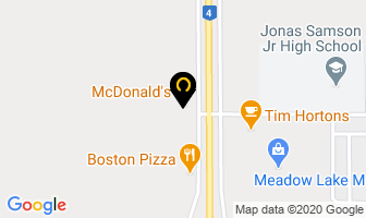 Mcdonald's in Meadow Lake map