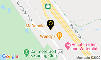 Mcdonald's in Canmore map