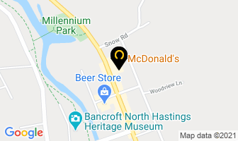 Mcdonald's in Bancroft map