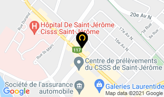 Mcdonald's in Saint-Jérôme map
