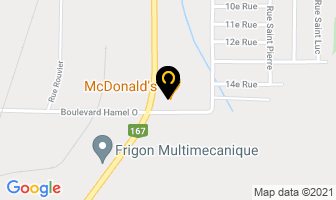 Mcdonald's in Chibougamau map