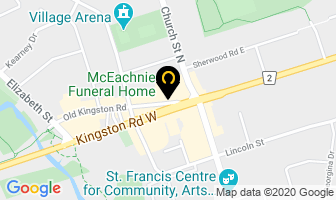 Mceachnie Funeral Home in Barrie map