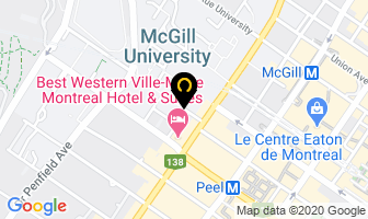Mcgill University Bookstore in Montreal map