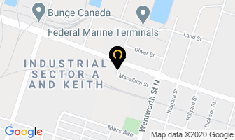 Mcguire Oscillating Screw Chillers Inc in Hamilton map