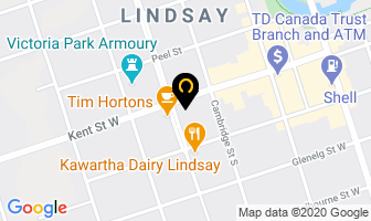 Mclean Laurie R in Lindsay map