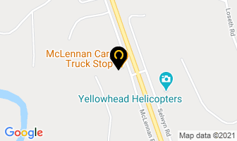 Mclennan Car/truck Stop in Valemount map
