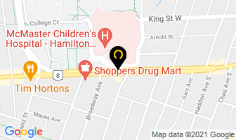 Mcmaster Univerisity in Hamilton map