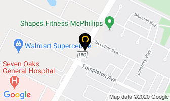 Mcphillips Toyota Sales in Winnipeg map