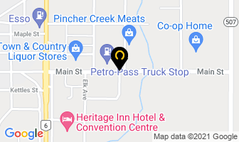 Mcrae Holdings Ltd in Pincher Creek map