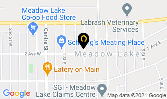 Meadow Lake Housing Authority in Meadow Lake map