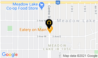 Meadow North Agencies in Meadow Lake map
