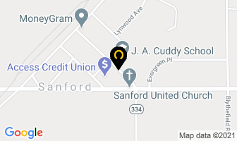 Meadowbrook Home Sales in Sanford map