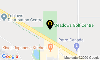 Meadows Golf Centre in Vanderhoof map