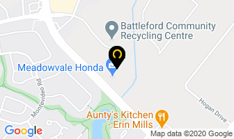 Meadowvale Honda in Mississauga map