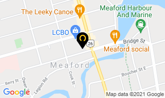 Meaford Express in Sutton West map