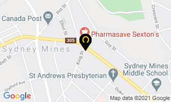 Meals On Wheels in Sydney Mines map