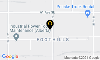 Meaney's Dan Trucking Ltd in Calgary map