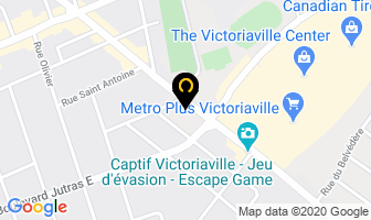 Med Pizza in Victoriaville map