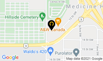 Medicine Hat Monumental in Medicine Hat map