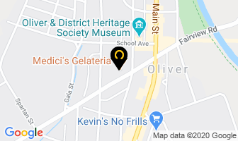 Medici's Gelateria in Oliver map
