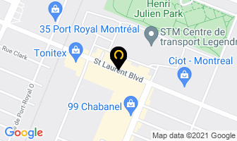 Mega Design International in Montreal map