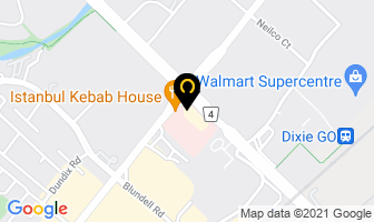 Mega Wraps in Mississauga map