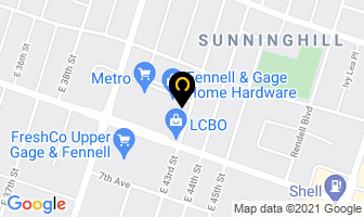 Mei Nails in Hamilton map