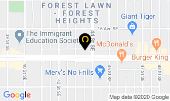 Meineke Car Care Centre in Calgary map