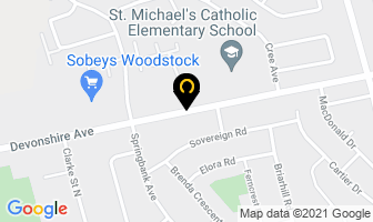 Melo & Sons Construction Ltd in Woodstock map