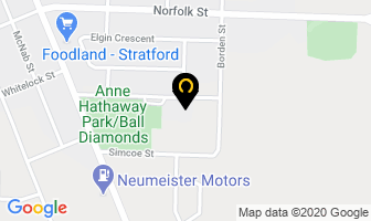 Memorial Baptist Church in Stratford map