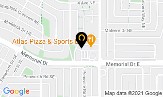Memorial East Physical Therapy Clinic in Calgary map