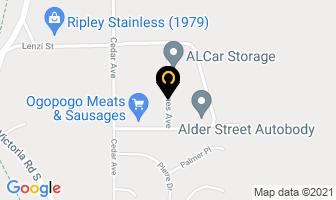 Menzies Metal Products in Summerland map