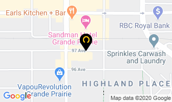 Menzies Printers in Grande Prairie map