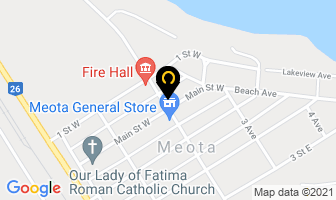 Meota Hotel in Division No. 17 map