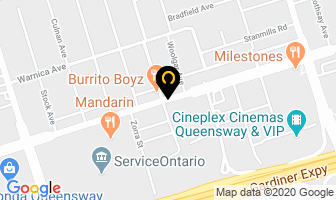 Mercedes-Benz Queensway in Toronto map