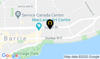Meridian Planning Consultants in Barrie map