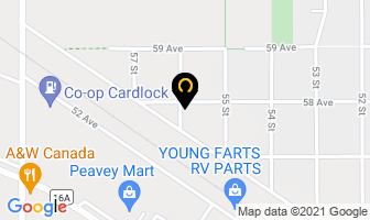 Merit Energy & Power in Vegreville map
