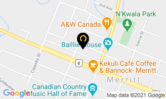 Merritt Civic Centre in Merritt map