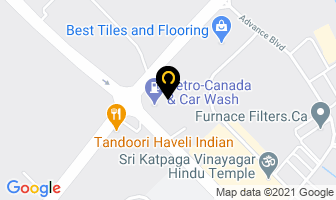 Metro Impex Canada Inc in Brampton map