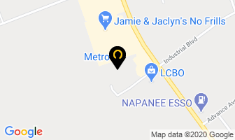 Metro Pharmacy in Napanee map