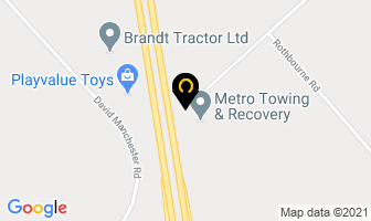 Metro Towing And Recovery Group in Ottawa map